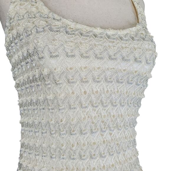 Vintage Beestaango Y2k Textured Sparkly Bodycon Mini Dress - Womens Small - Picture 5 of 8